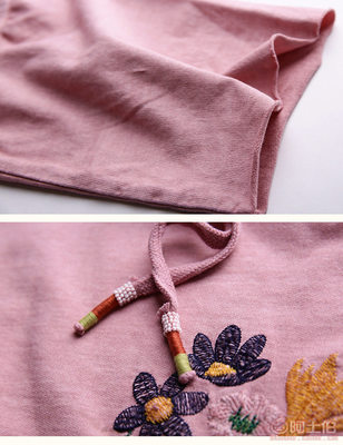 2017原創(chuàng)潮牌女裝 純棉五分袖連帽衛(wèi)衣，打造個性時尚風(fēng)